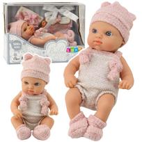 Lėlytė kūdikis 18 cm su rožiniais akcentais