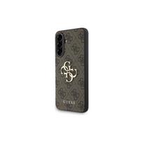 Viedtālruņa aizmugurējais vāciņš Samsung Galaxy A36 5G 4G Metal Logo Brown