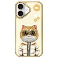 Nimmy Cool&Cute 2.0 Katės dėklas iPhone 16 - Žalias