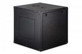 DIGITUS Dynamic 19inch 12U rack wall-mounted network cabinet 607x600x600mm glass door black unassembled 60kg