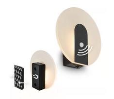Briloner 3889015 - TARO įkraunamas LED sieninis šviestuvas su jutikliu LED/2,5W/5V 1800 mAh juodas