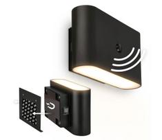 Briloner 3878015 - įkraunamas sieninis LED šviestuvas su jutikliu CHAT LED/3W/5V 2000 mAh juodas