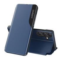 Elegantiškas "samsung Galaxy S25 Edge" Dėklas Su Stovo Atvartu - Mėlynas