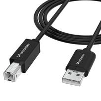 Usb-b - Usb-a 480mbps Skaitytuvo Spausdintuvo Kabelis 2 M - Juodas