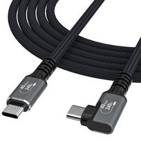 Kampinis Kabelis "thunderbolt 4" Usb-c 240w 4k 1 M - Juodas