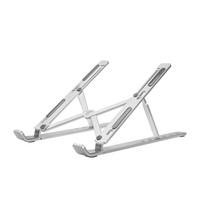 DESIRE2 Foldable X-Shaped Aluminum Laptop Stand, Silver