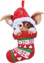 Nemesis Now Gremlins Gizmo in Stocking Hanging Ornament 12cm