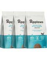 APPLAWS Cat Adult ocean fish and salmon 5,4 kg (3x1,8 kg) vandenyno žuvis su lašiša suaugusioms katėms