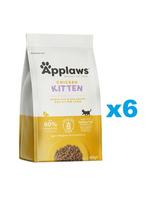 APPLAWS Cat Kitten Chicken 2,4 kg (6x400g) sausas kačiukų ėdalas su vištiena