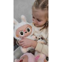 Didelis, labai mielas pliušinis Labubu monsters žaislas - baltas 32 cm