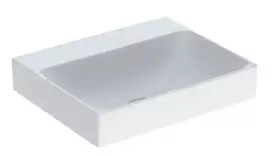 Geberit ONE - praustuvas 50x40x14 cm, be perlajos, be maišytuvo skylės, KeraTect, balta 505.031.01.6