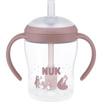 NUK Perfect Match Bear butelis su šiaudeliu 8m+ 150 ml