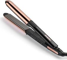 "BaByliss Straight And Curl Brilliance" tiesintuvai su titano plokštelėmis, jonų technologija nuo garbanojimo, greitas įkaitimas per 15 sekundžių, garbanojimas ir tiesinimas, 5 temperatūros lygiai iki 235 °C, ST482E