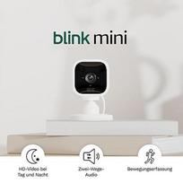 "Blink Mini" | Kompaktiška vidaus išmanioji apsaugos kamera, 1080p HD vaizdo įrašas, judesio aptikimas, veikia su "Alexa" | 2 kameros