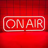 "On Air" neoninis ženklas, LED studija "Live" dekoratyviniai žibintai, raudonas neoninis šviesos ženklas "Twitch", "Tiktok", "Youtube" streameriui / žaidėjui - tiesioginės transliacijos / įrašymo šviesos ženklas, baras, klubas, namai, miegamasis