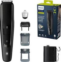 "Philips" barzdaskutė S5000 - elektrinė barzdaskutė vyrams, šukų priedai, "Lift and Trim Pro" sistema, 40 reguliuojamų kirpimo ilgių, 90 minučių veikimo ir 1 valandos įkrovimo laikas (modelis BT5515/75)
