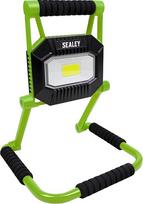 "Sealey FL20W" 20W įkraunamas nešiojamas COB LED prožektorius plokščias sulankstomas