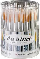 Da Vinci 5332 serijos skaidri dėžutė su 50 sintetinių teptukų, pluoštas, juoda, 10 x 5,5 x 30 cm