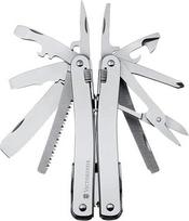 Daugiafunkcinis įrankis "Victorinox Swiss Tool" (28 funkcijos, laikiklis, labai tvirtas), pilkas