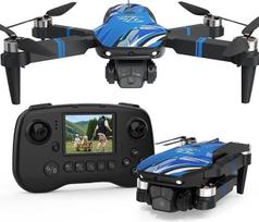 Dronas su 4K kamera suaugusiesiems, dronas su 2,8 colio LCD ekranu, bešepetėliniu varikliu, optiniu srauto padėties nustatymu, 270° kliūčių vengimu RC kvadrokopteris pradedantiesiems TT19LCD iki 249 g