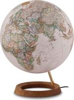 Globus Sepia Ahorn Aluminium 30cm beleuchtet (National Geographic)