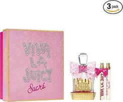 Juicy Couture Viva La Juicy Sucré parfumuotasis vanduo moterims Kišeninis purkštukas Gourmande Gintaro ir vaisių kvapų rinkinys