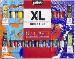 PEBEO 920246 "Pébéo Fine XL" aliejinių dažų rinkinys, papildomos spalvos, 40 x 20 ml + teptukas