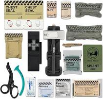 RHINO RESCUE taktinis traumatologinis rinkinys, kraujavimo stabdymas, IFAK papildymas su tvarsliava (17PC-B)