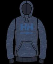 Džemperis su gobtuvu, tamsiai mėlynas, 2XL, Helly Hansen, 79364_570-2XL, 80% medvilnė, 20% poliesteris