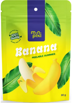 Guminukai MiniPixi, bananų sk., 80 g