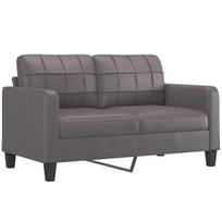 Dvivietė sofa，Poilsio sofa, pilkos spalvos, 140cm, dirbtinė oda CFE91337
