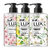 Lux Botaniniai kvapai Rankų ploviklis Trijų pakuotė (Vyšnių žiedai, Frezija, Citrinė verbeną) 3x400g vyšnios žiedų spalva