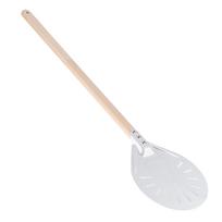 Pizza Shovel with 60cm Removable Wood Handle NonSlip Round Pizza Spatula Kitchen Utensils(8in )