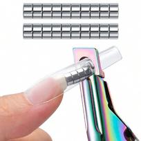 10Pc Small Magnets False Tips Edge Cutters Tip Magnet Manicure Tool for Acrylic Nails Professional Nail Art Clipper Magnet Board
