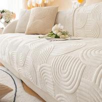Stori aksominiai sofos užvalkalai neslystantys sofos kilimėliai žiemai, šiltai plaunami sofos užvalkalai svetainei, vienspalvis minkštas sofos rankšluostis A 70x70cm 1pc