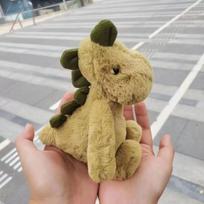 Miela miela dinozauro lėlė pliušinis žaislas Tyrannosaurus rex lėlė berniuko miego raminanti pagalvėlė lėlė 25cm rožinė