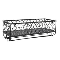 Wine Bottle Glass Floating Shelves Carbon Steel Space Saving Vintage Wall Mounted Wine Bottle Glass Holder Rack