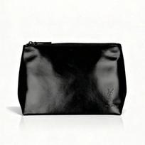 YSL-Women’s Black Rectangular Makeup Bag, Handheld Travel Cosmetic Organizer Pouch, Portable Daily Storage Clutch juoda