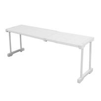 Expandable Shelf Stackable 121lb Load Bearing Divider Storage Rack for Closet Cabinet Cupboard Length 67‑88cm Length 67-88cm / 26.4-34.6in