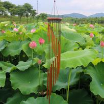 Aluminum Alloy 18 Tube Wind Chime Hanging Wind Bell Home Outdoor Garden DecorationGold