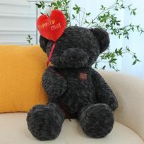 Meilės prisipažinimo meškiukas pliušinis žaislas Valentino dienos dovana sužadėtuvių meškiukas pagalvė-antklodė suvenyras romantiškas namų papuošalas 37cm【0.22kg】 balta