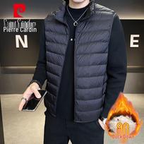 Pierre Cardin vyriška lengva pūkinė liemenė su stovinčia apykakle 2XL juoda