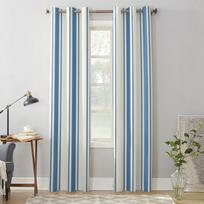 Tamsiai mėlynos spalvos dryžuotos langų užuolaidos svetainei prabangiam miegamojo dekorui užuolaidos virtuvės langų apmušalai užuolaidos 135W x 60H(cm) x1