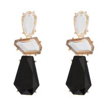 Vintage ZAA Crystal Resin Drop Earrings for Women 2025 Colorful Acrylic Long Tassel Fashion Jewelry Gemstone Earring Wholesale