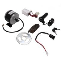 24V 250W elektrinio nuolatinės srovės variklio valdiklio rinkinys su 55 dantų grandine 146L grandine mini dviračiams, elektriniam paspirtukui, motociklui