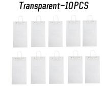 100 VNT Gėlių Pakavimo Dėžutė Skaidri PVC Gėlių Puokštės Maišelis Floristo Dekoracija Ilgas Tote Rankinis Krepšys Vakarėlio Dovanų Vyniojimas 15x20cm