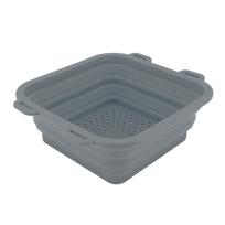 Ice Bath Tub Bucket Silicone Foldable Portable Efficient Cooling Enhanced Health Ice Bath Bucket for Home Travel Gray pilka