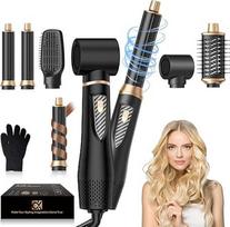 "Airstyler" plaukų stilizatoriaus rinkinys "5-in-1", jonų plaukų džiovintuvas su 30 mm karšto oro garbanojimo žnyplėmis, 1000 W plaukų džiovintuvas apimčiai, džiovinimui, tiesinimui ir garbanojimui, 3 temperatūros lygiai (50 °C - 105 °C) visiems