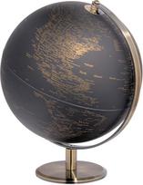 "Latitude World Globe by Torre & Tagus" | Juodasis gaublys | Pasaulio gaubliai su stovu | Pasaulio gaubliai suaugusiesiems | Gaublys su chromuotu metaliniu pagrindu, skirtas namų biurui ir svetainei |