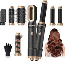 "Pro Airstyler" karšto oro šepetys 6 in 1 plaukų stiliatoriaus rinkinys, "Atopskins" plaukų stiliatoriaus jonų džiovintuvo šepetys su 30 mm karšto oro garbanojimo geležte | plaukų stiliatorius 1000 W plaukų džiovintuvas, skirtas apimčiai, džiovinimui, tie